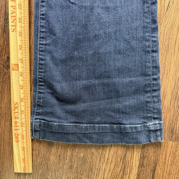 7 For All Mankind Jeans Womens 29 Blue Dojo Blue Santiago Mid Rise - Picture 7 of 10